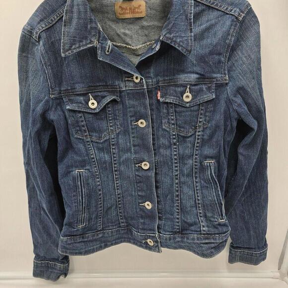 Vintage‎ Levis Trucker Jacket Classic Casual Light Wash Denim Size M - Picture 1 of 12